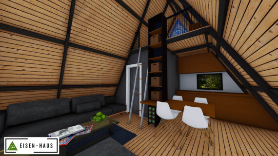 Modular metal house type A (A-frame) Metal modular house