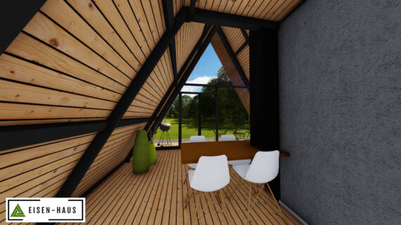 Modular metal house type A (A-frame) Metal modular house