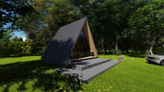 A frame metal modular home - Eisen Haus A Frame modular house - Eisen Haus