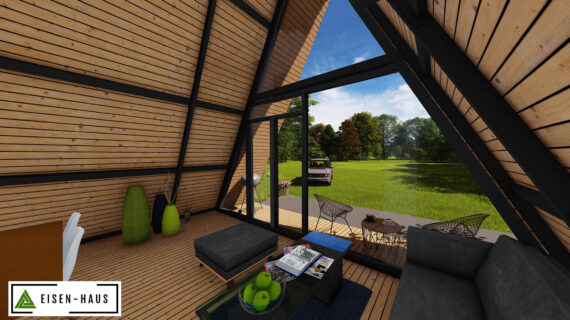 Modular metal house type A (A-frame) Metal modular house