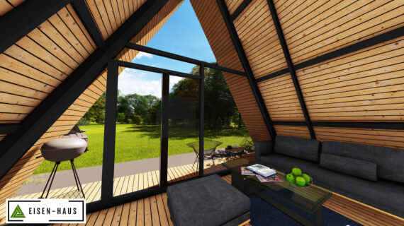 Modular metal house type A (A-frame) Metal modular house