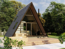 A-frame modular metal house - model XXL